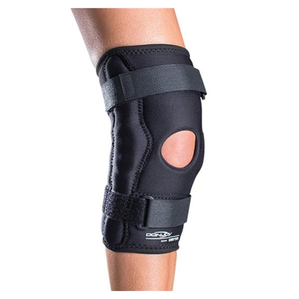 Brace Wraparound Economy Adult Knee Drytex Black Size 2X-Large Ea